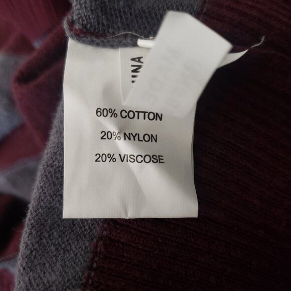 NWT BB Jeans Cardigan Sweater Size Medium Open Ruffle Front Lightweight Striped - Picture 11 of 11